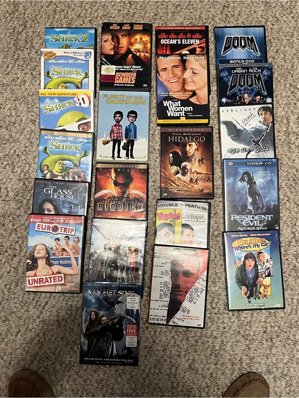 Assorted DVD Movie Collection - Mixed Titles (Black) $ 5 each.